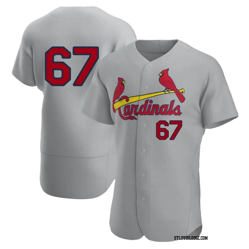 Men's St. Louis Cardinals Aaron Brooks Authentic Gray Road Jersey