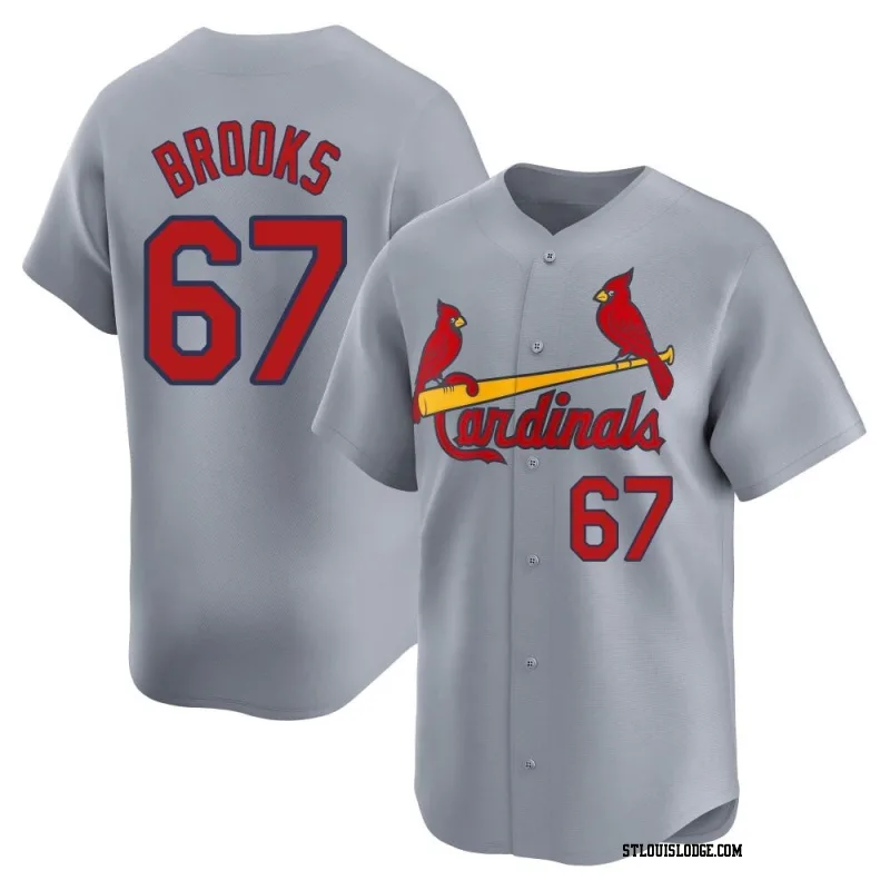 Men's St. Louis Cardinals Aaron Brooks Limited Gray Away Jersey