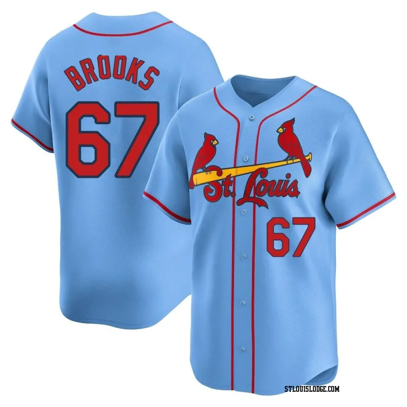 Men's St. Louis Cardinals Aaron Brooks Limited Light Blue Alternate Jersey