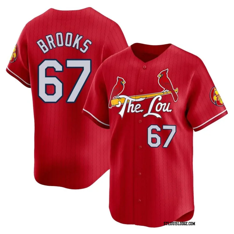 Men's St. Louis Cardinals Aaron Brooks Limited Red 2024 City Connect Jersey