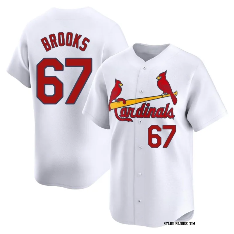 Men's St. Louis Cardinals Aaron Brooks Limited White Home Jersey