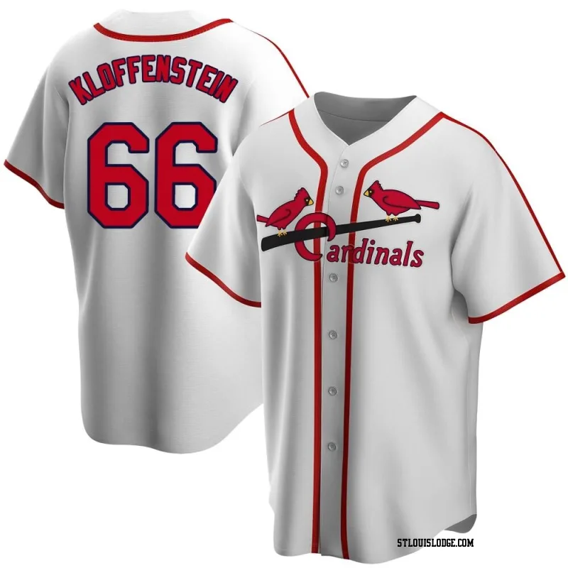 Men's St. Louis Cardinals Adam Kloffenstein White Home Cooperstown Collection Jersey