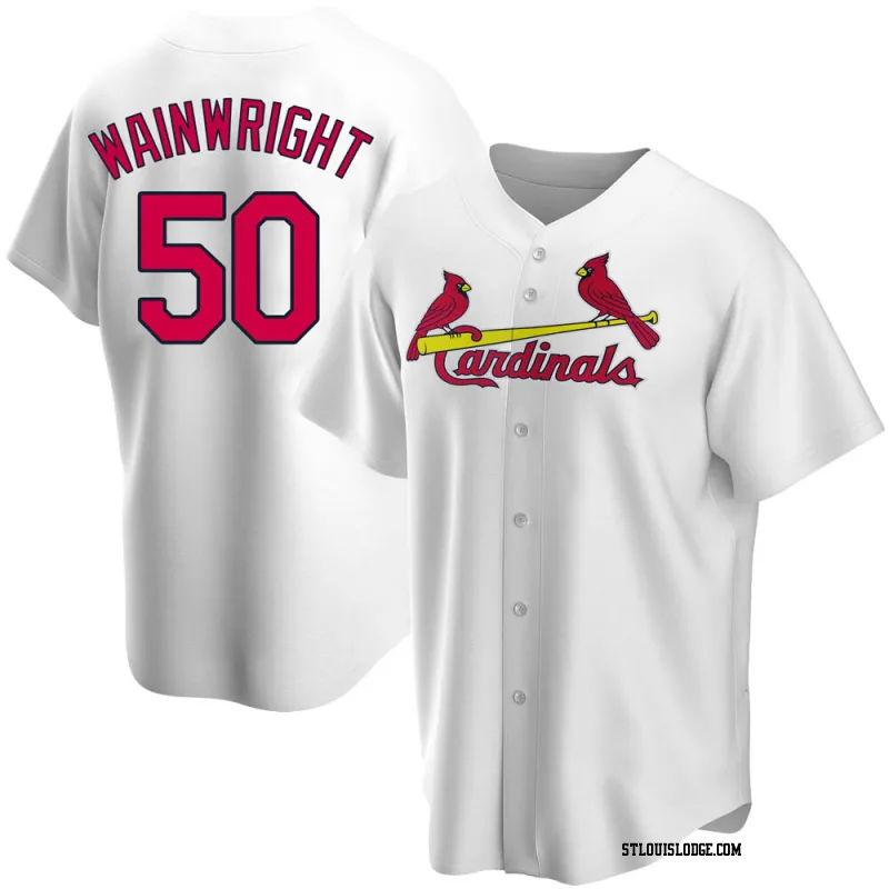 Men's St. Louis Cardinals Adam Wainwright Replica White Home Jersey