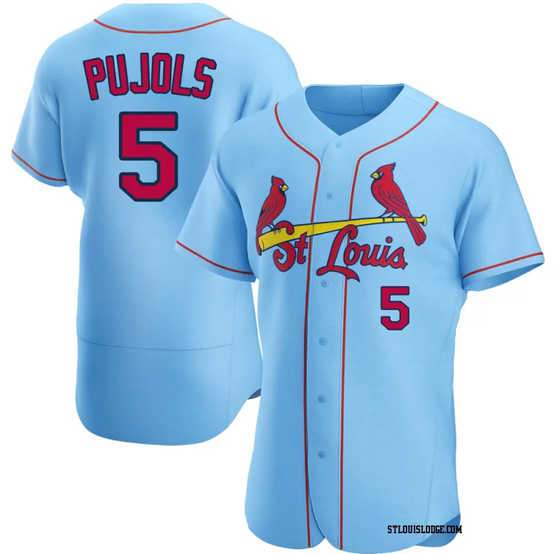 Men's St. Louis Cardinals Albert Pujols Authentic Light Blue Alternate Jersey