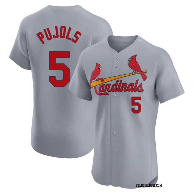 Men's St. Louis Cardinals Albert Pujols Elite Gray Road Jersey