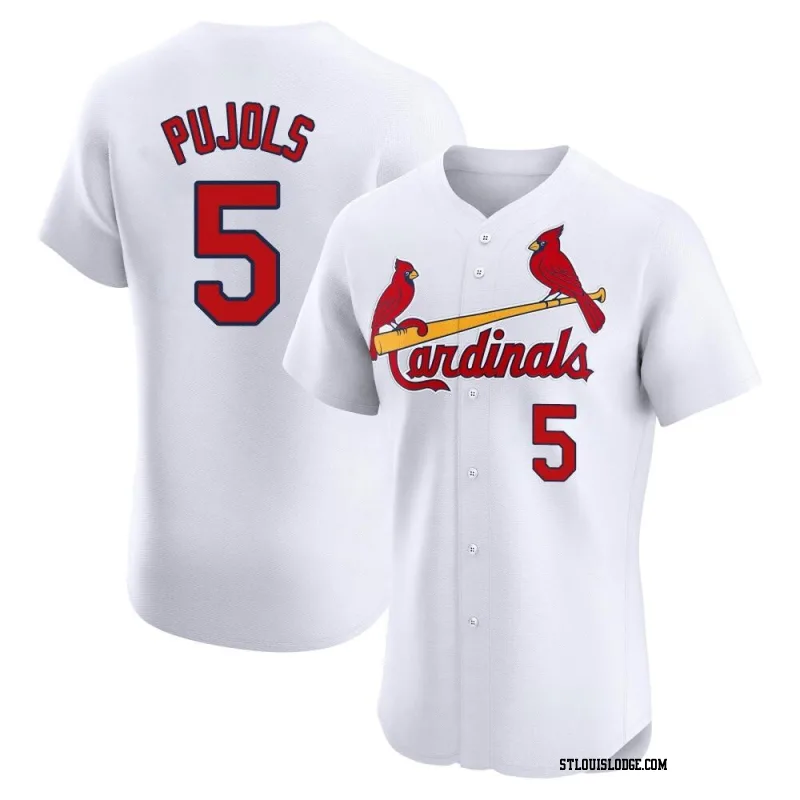 Men's St. Louis Cardinals Albert Pujols Elite White Home Jersey