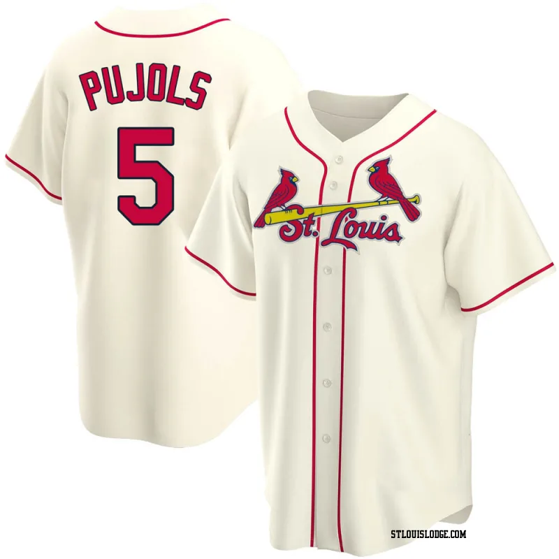 Men's St. Louis Cardinals Albert Pujols Replica Cream Alternate Jersey