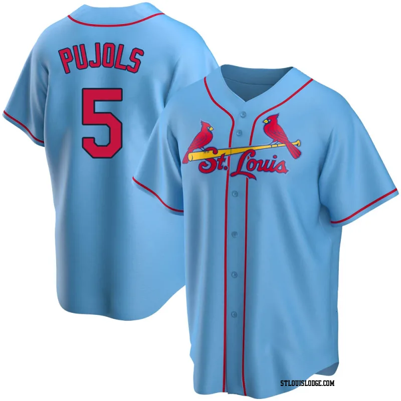 Men's St. Louis Cardinals Albert Pujols Replica Light Blue Alternate Jersey