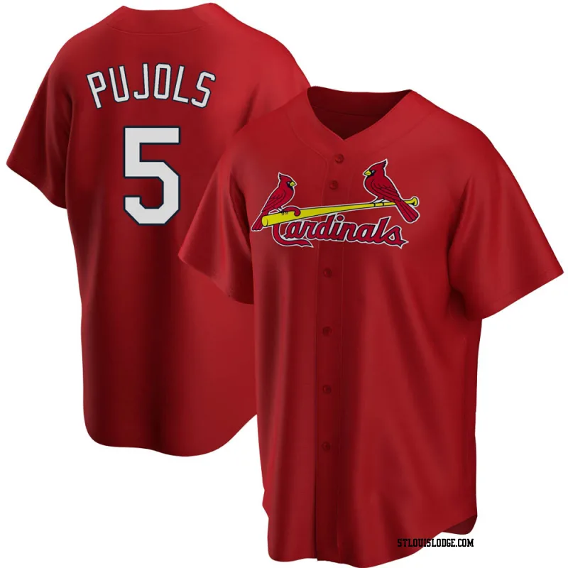 Men's St. Louis Cardinals Albert Pujols Replica Red Alternate Jersey