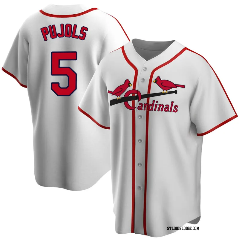 Men's St. Louis Cardinals Albert Pujols White Home Cooperstown Collection Jersey