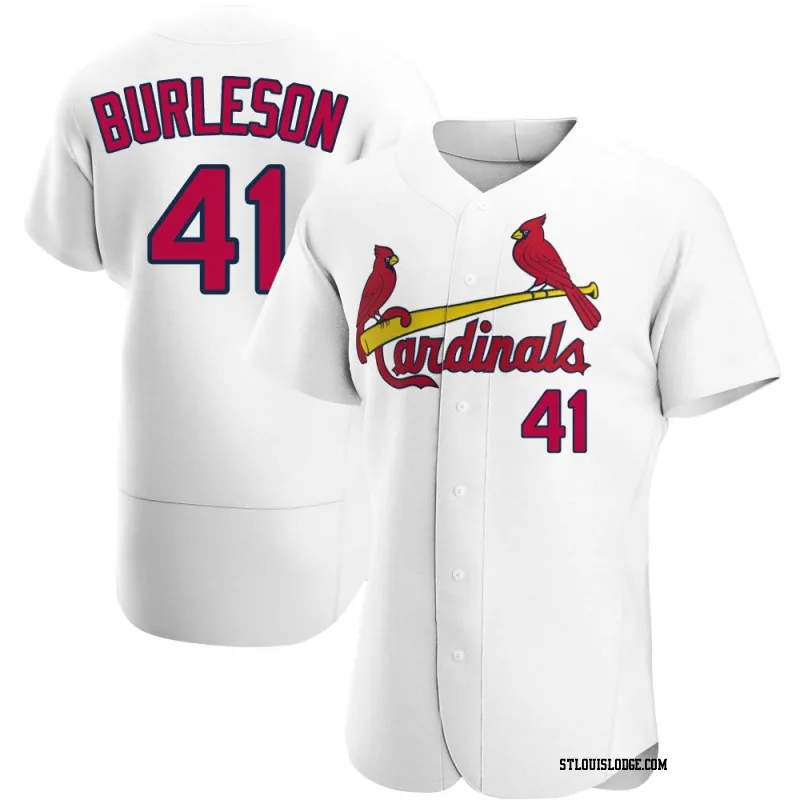 Men's St. Louis Cardinals Alec Burleson Authentic White Home Jersey