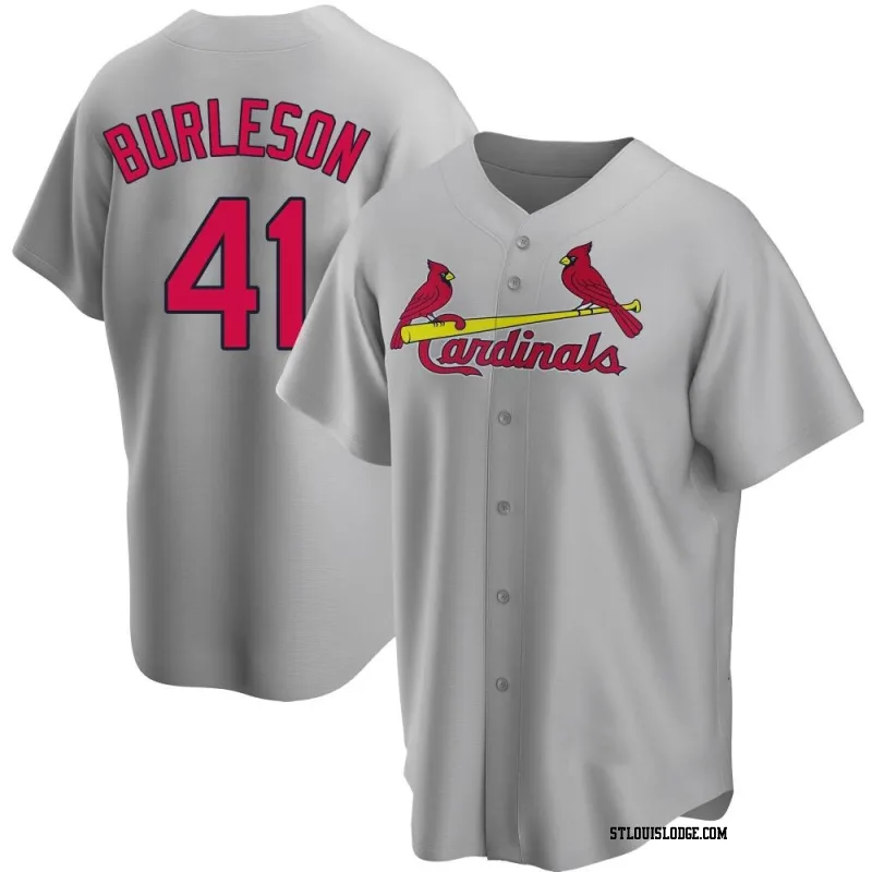 Men's St. Louis Cardinals Alec Burleson Replica Gray Road Jersey