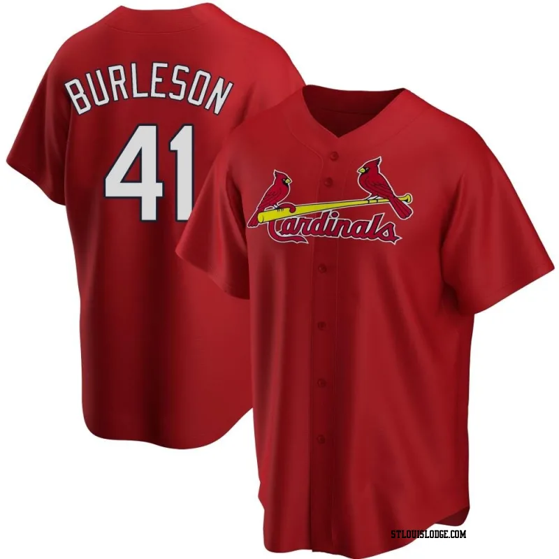 Men's St. Louis Cardinals Alec Burleson Replica Red Alternate Jersey