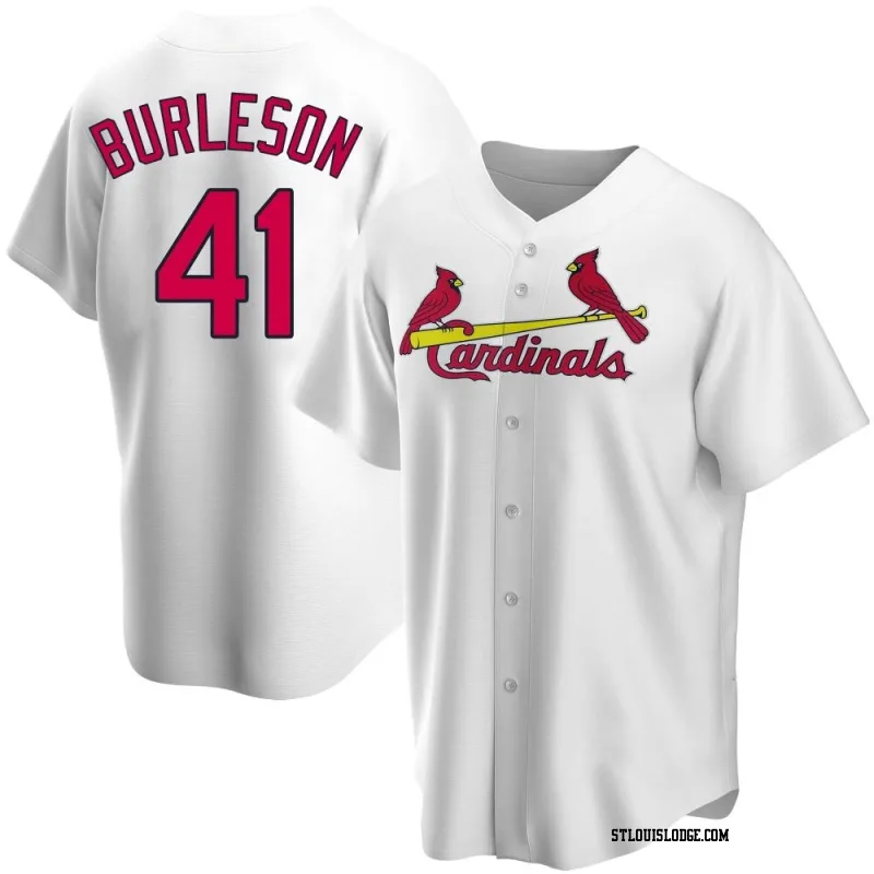 Men's St. Louis Cardinals Alec Burleson Replica White Home Jersey