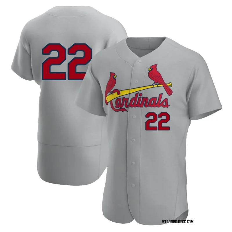 Men's St. Louis Cardinals Alfonso Rivas Authentic Gray Road Jersey