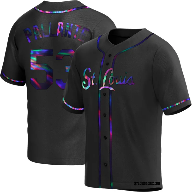 Men's St. Louis Cardinals Andre Pallante Replica Black Holographic Alternate Jersey