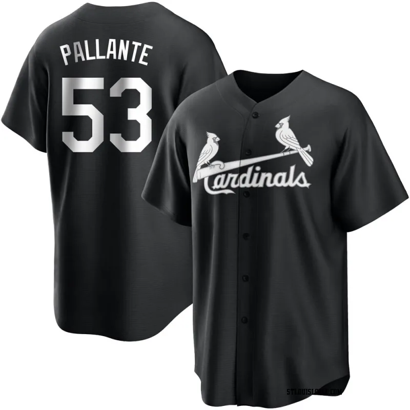 Men's St. Louis Cardinals Andre Pallante Replica Black/White Jersey