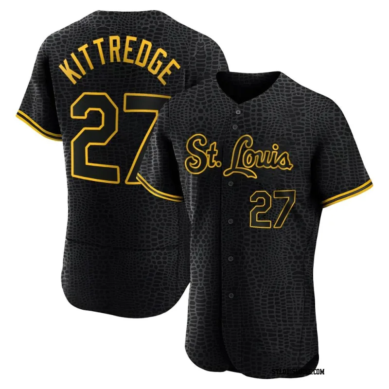 Men's St. Louis Cardinals Andrew Kittredge Authentic Black Snake Skin City Jersey