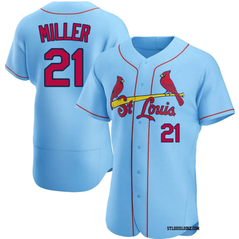 Men's St. Louis Cardinals Andrew Miller Authentic Light Blue Alternate Jersey