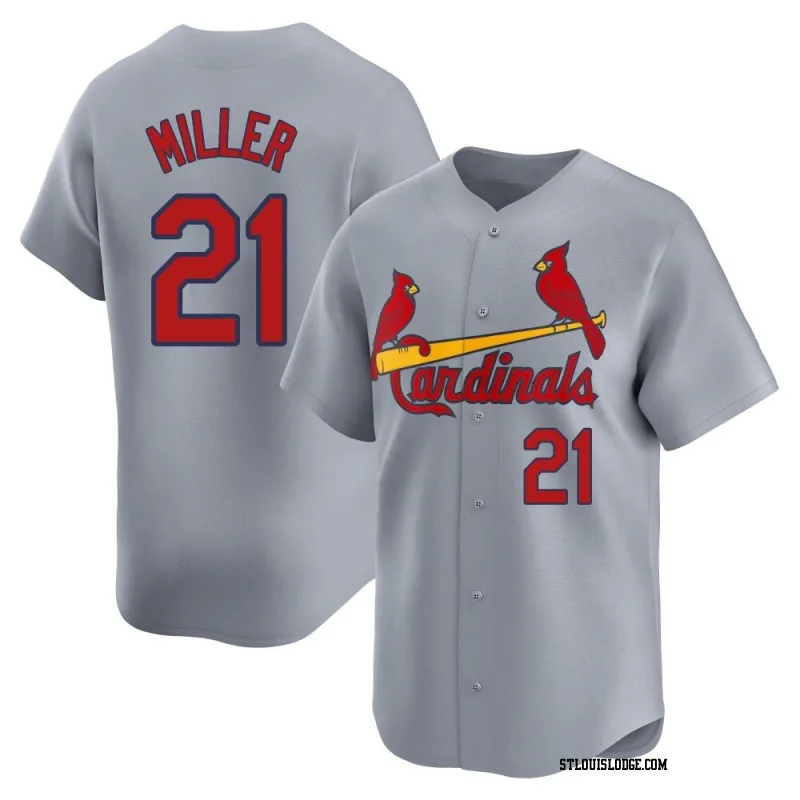 Men's St. Louis Cardinals Andrew Miller Limited Gray Away Jersey