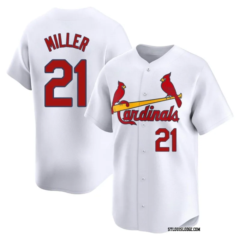 Men's St. Louis Cardinals Andrew Miller Limited White Home Jersey