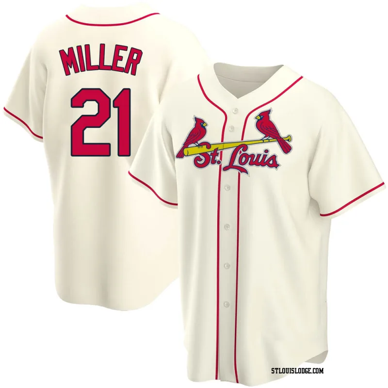 Men's St. Louis Cardinals Andrew Miller Replica Cream Alternate Jersey