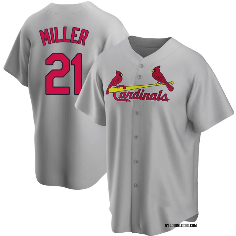 Men's St. Louis Cardinals Andrew Miller Replica Gray Road Jersey