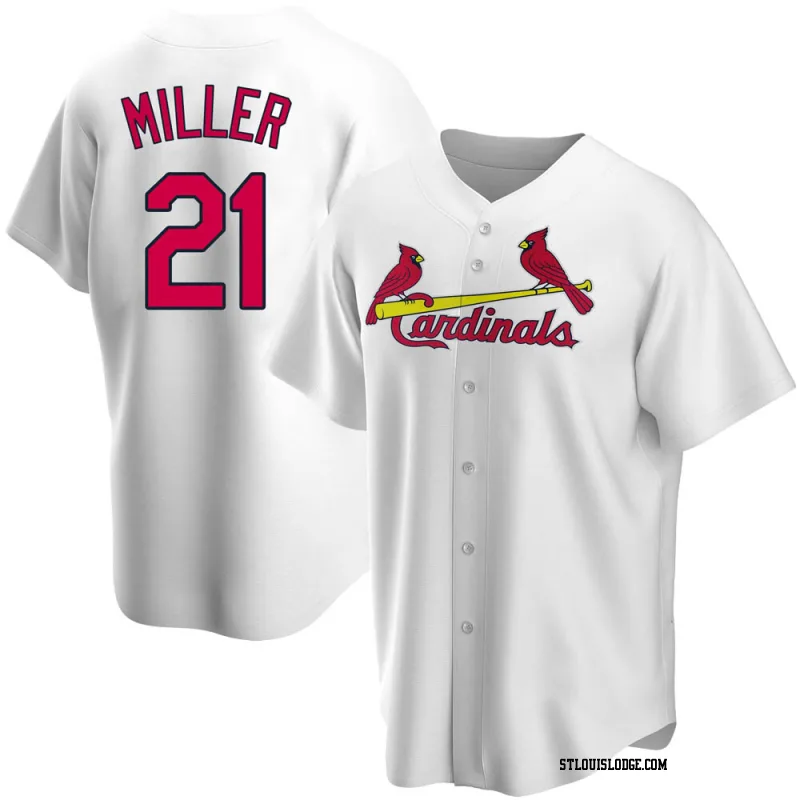 Men's St. Louis Cardinals Andrew Miller Replica White Home Jersey