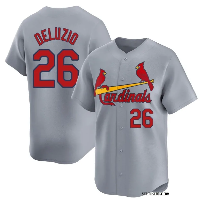 Men's St. Louis Cardinals Ben DeLuzio Limited Gray Away Jersey