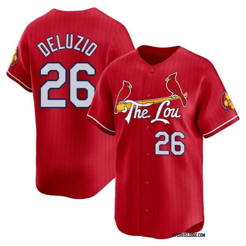 Men's St. Louis Cardinals Ben DeLuzio Limited Red 2024 City Connect Jersey