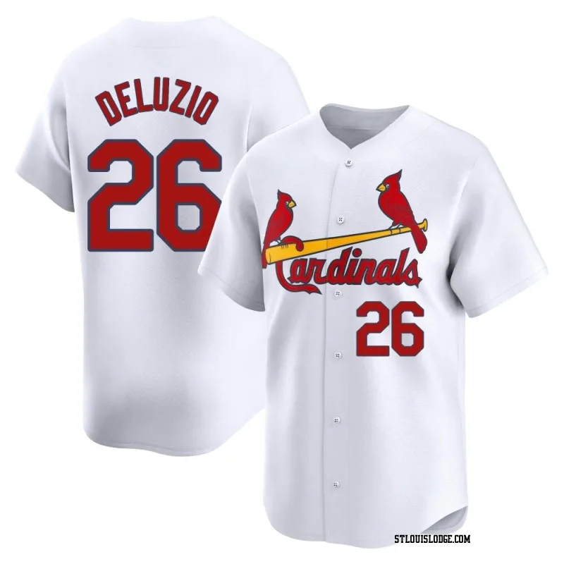 Men's St. Louis Cardinals Ben DeLuzio Limited White Home Jersey