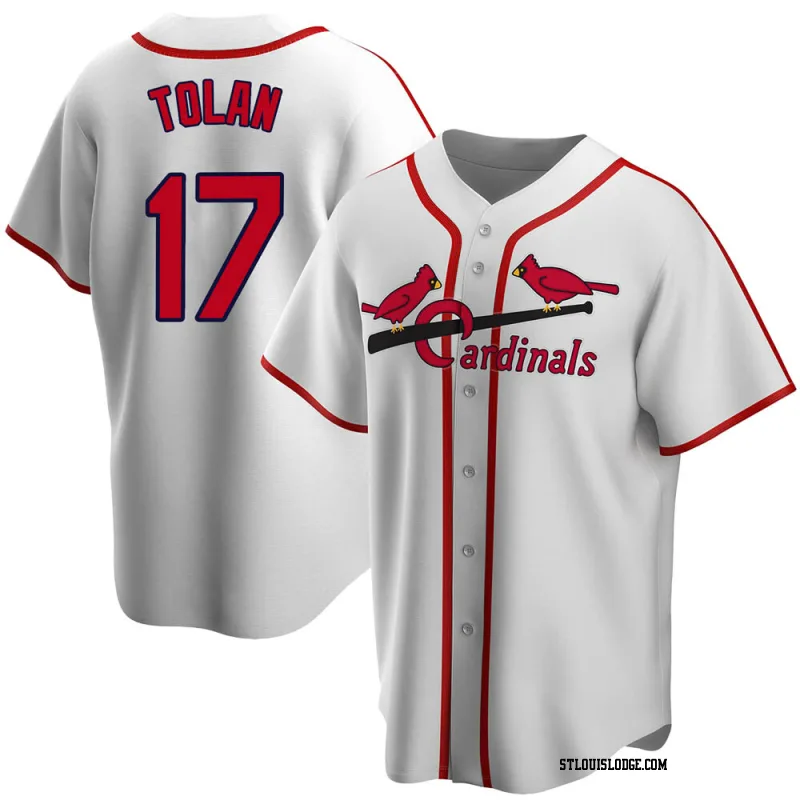 Men's St. Louis Cardinals Bobby Tolan White Home Cooperstown Collection Jersey