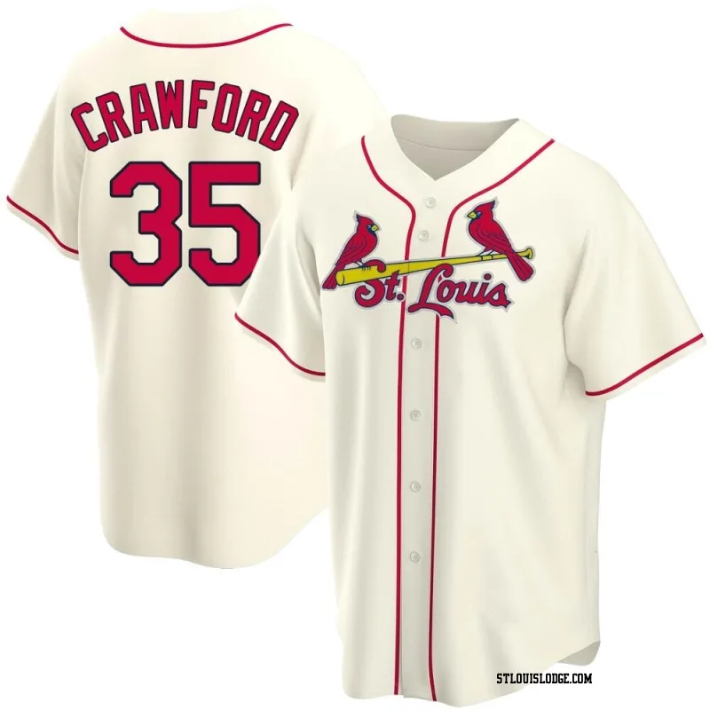 Men's St. Louis Cardinals Brandon Crawford Replica Cream Alternate Jersey