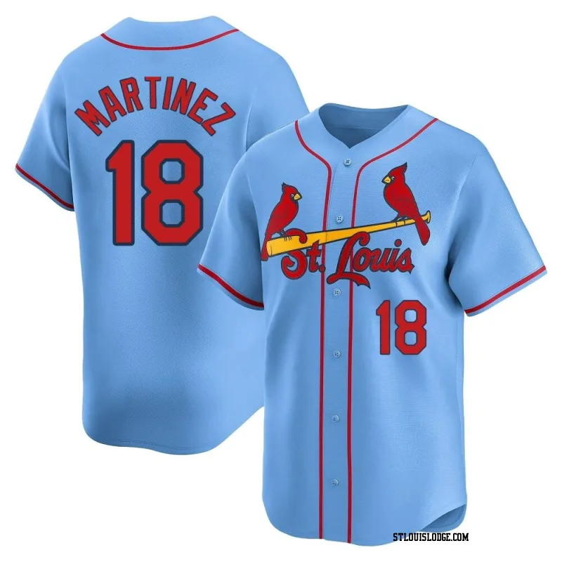 Men's St. Louis Cardinals Carlos Martinez Limited Light Blue Alternate Jersey