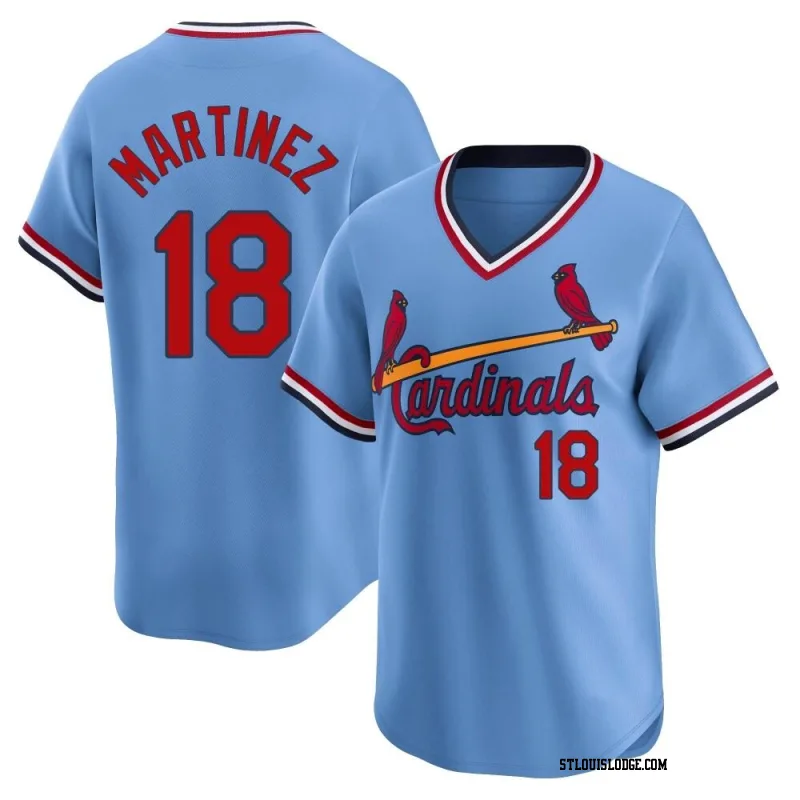 Men's St. Louis Cardinals Carlos Martinez Limited Light Blue Cooperstown Collection Jersey