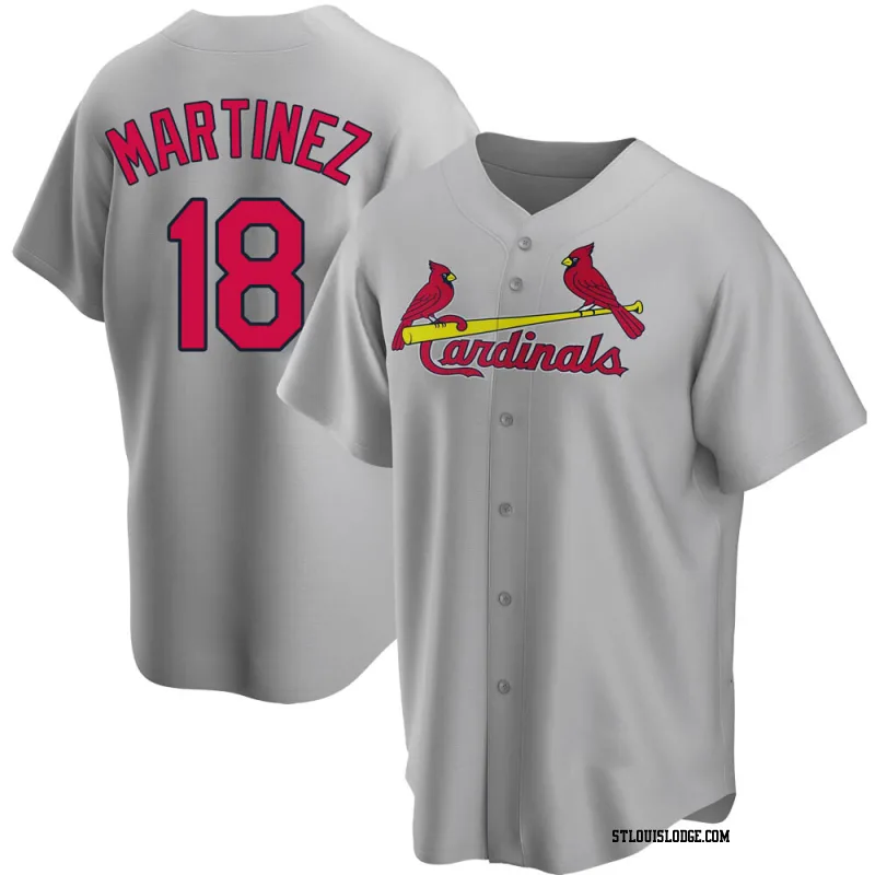 Men's St. Louis Cardinals Carlos Martinez Replica Gray Road Jersey