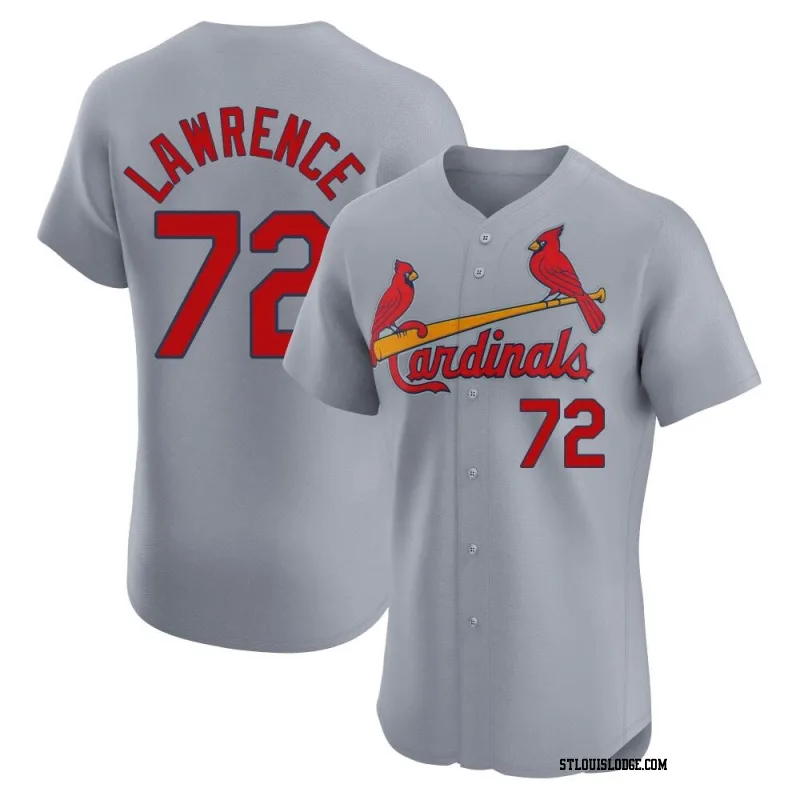 Men's St. Louis Cardinals Casey Lawrence Elite Gray Road Jersey