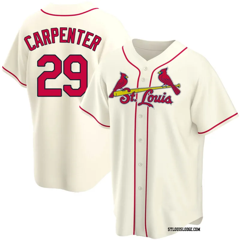 Men's St. Louis Cardinals Chris Carpenter Replica Cream Alternate Jersey