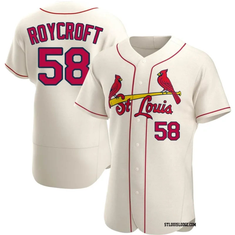 Men's St. Louis Cardinals Chris Roycroft Authentic Cream Alternate Jersey