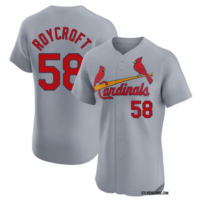 Men's St. Louis Cardinals Chris Roycroft Elite Gray Road Jersey