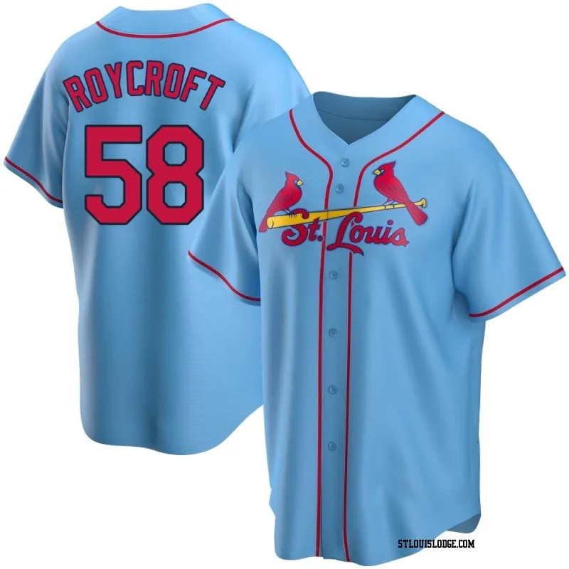 Men's St. Louis Cardinals Chris Roycroft Replica Light Blue Alternate Jersey