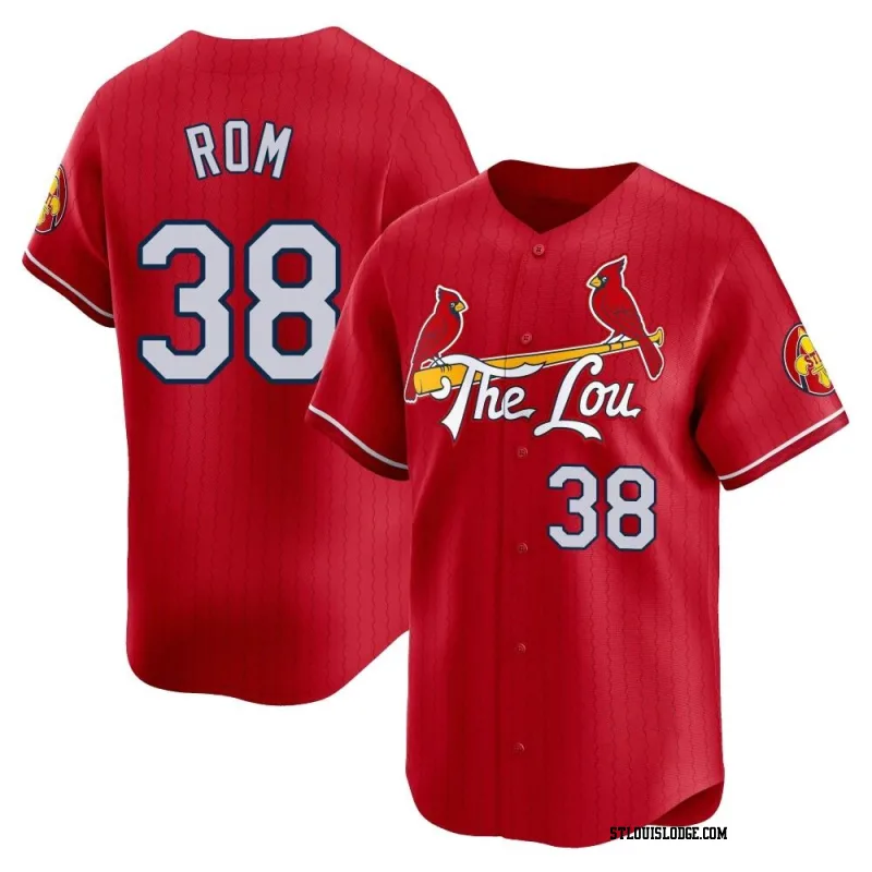 Men's St. Louis Cardinals Drew Rom Limited Red 2024 City Connect Jersey