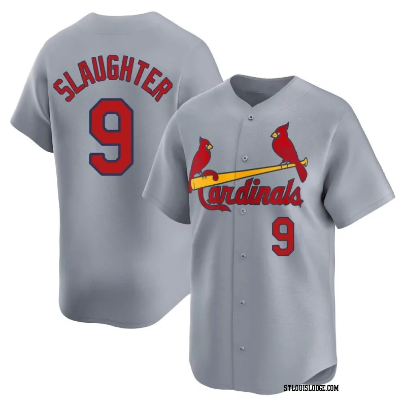 Men's St. Louis Cardinals Enos Slaughter Limited Gray Away Jersey