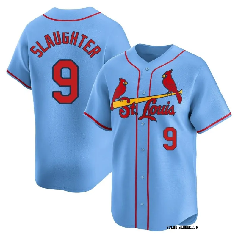 Men's St. Louis Cardinals Enos Slaughter Limited Light Blue Alternate Jersey