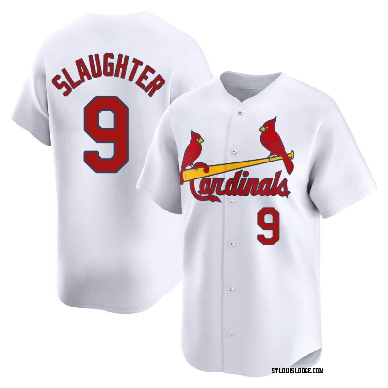 Men's St. Louis Cardinals Enos Slaughter Limited White Home Jersey