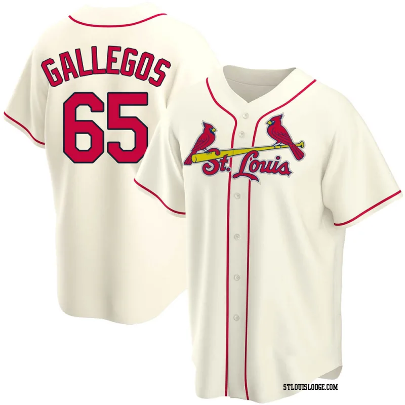 Men's St. Louis Cardinals Giovanny Gallegos Replica Cream Alternate Jersey