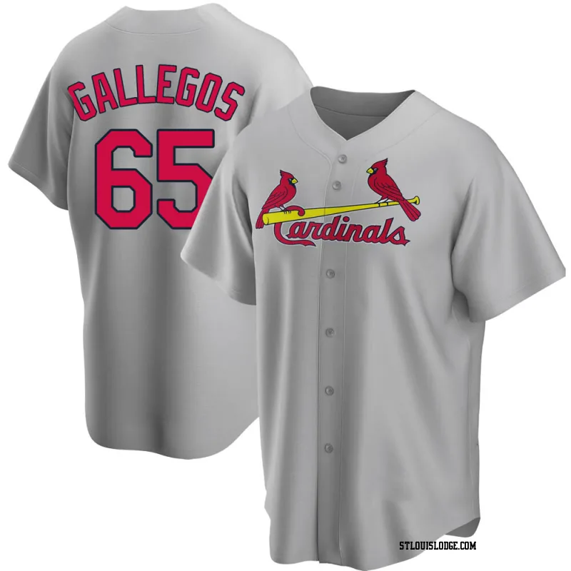 Men's St. Louis Cardinals Giovanny Gallegos Replica Gray Road Jersey