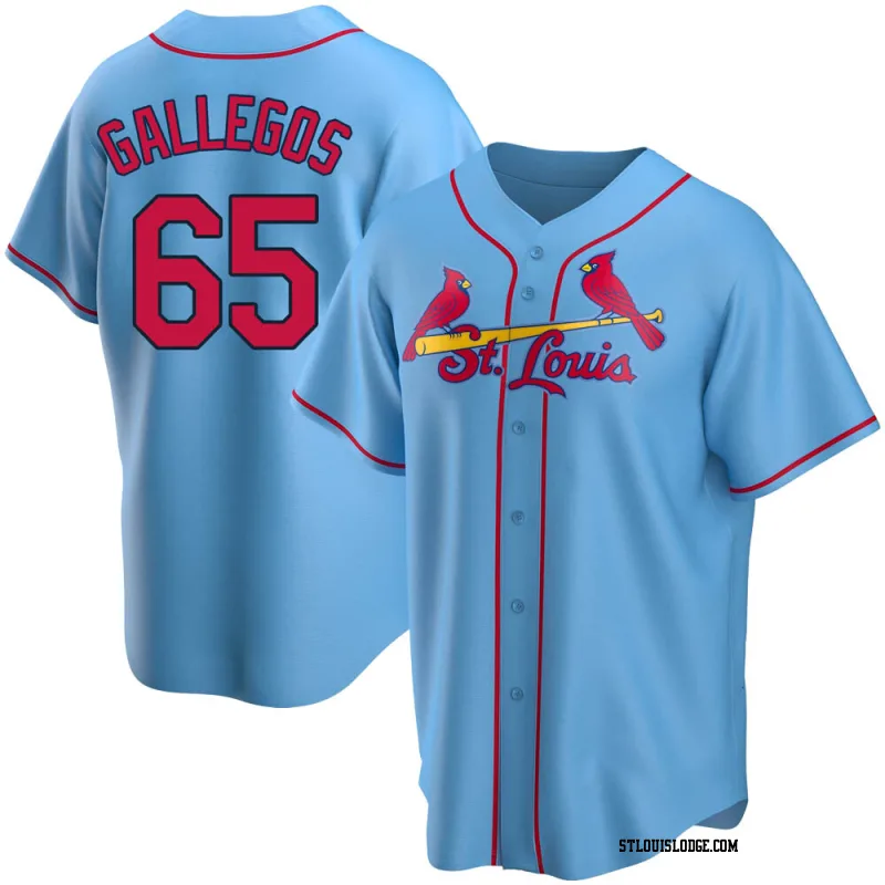 Men's St. Louis Cardinals Giovanny Gallegos Replica Light Blue Alternate Jersey