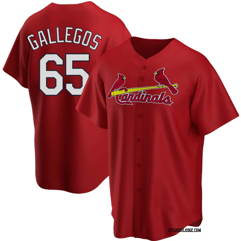 Men's St. Louis Cardinals Giovanny Gallegos Replica Red Alternate Jersey