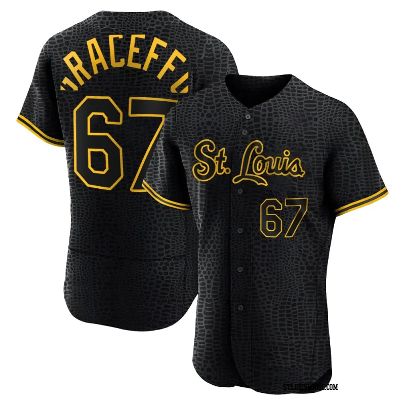 Men's St. Louis Cardinals Gordon Graceffo Authentic Black Snake Skin City Jersey